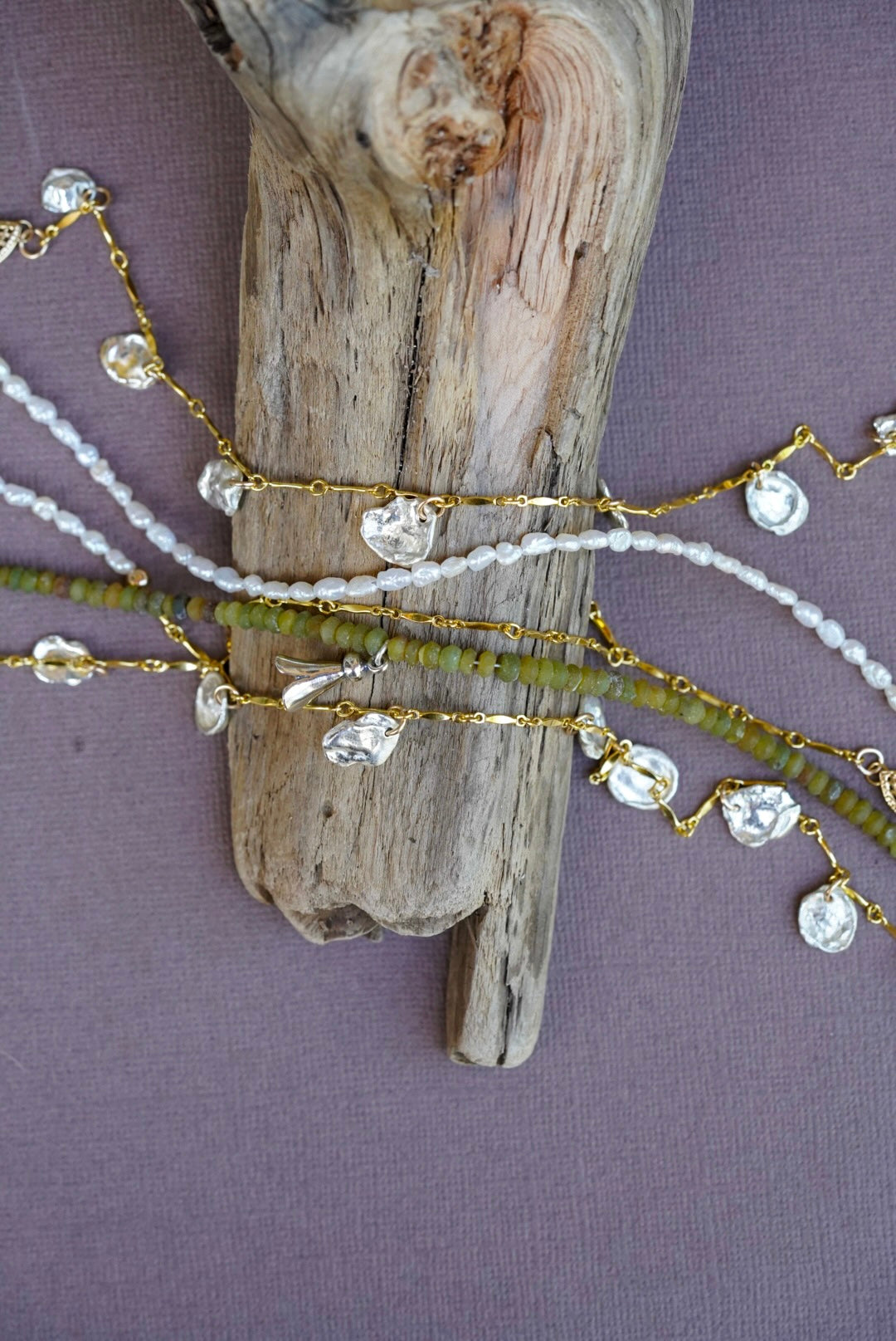 Pearl + Nereid's Tear Anklet