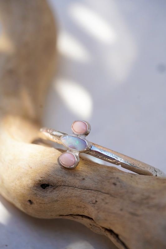 Angelskin Coral + Opal Relic Cuff