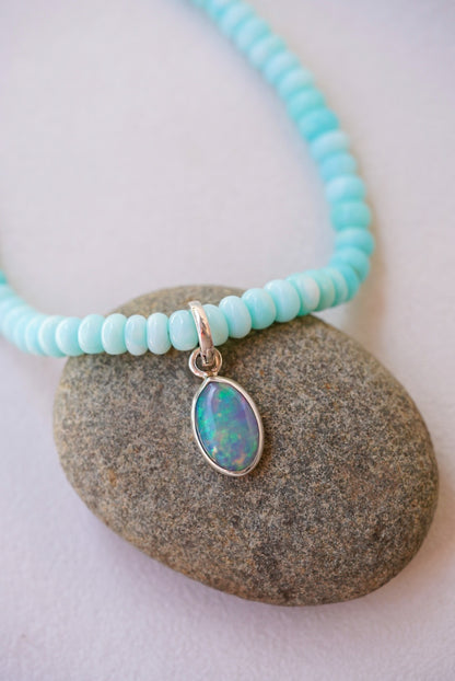 Peruvian Opal + Ethiopian Opal Baroque Pearl Necklace