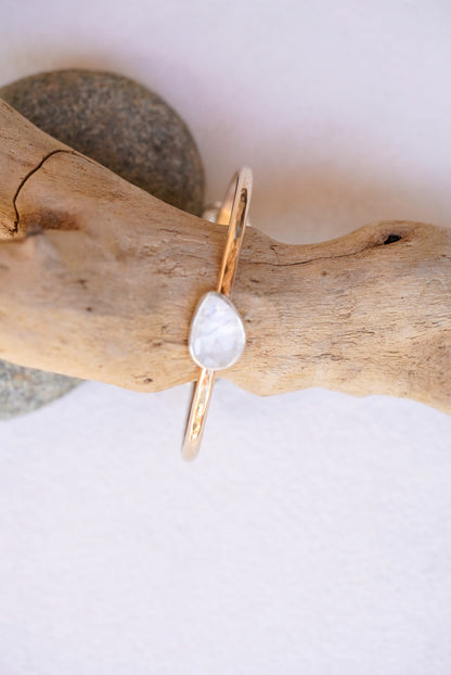 Moonstone Shell Cuff