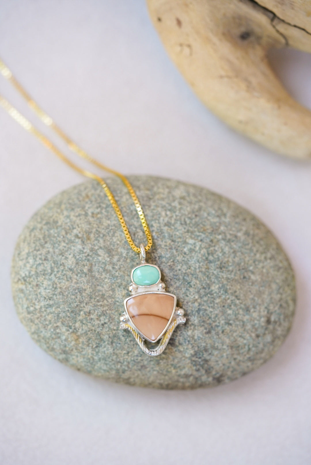 Bruneau Jasper + Turquoise Necklace