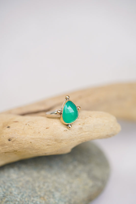 Chrome Chalcedony Ring - Size 6.75