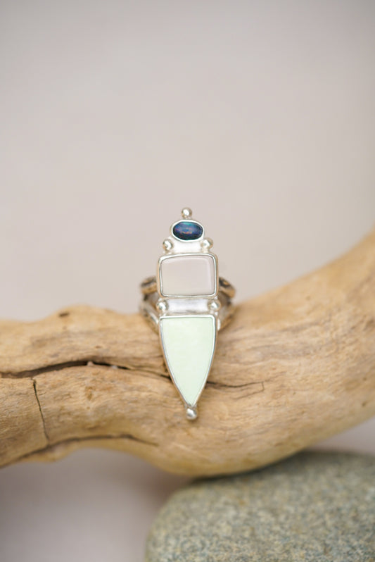 Triple Stone Ring- Size 6.5