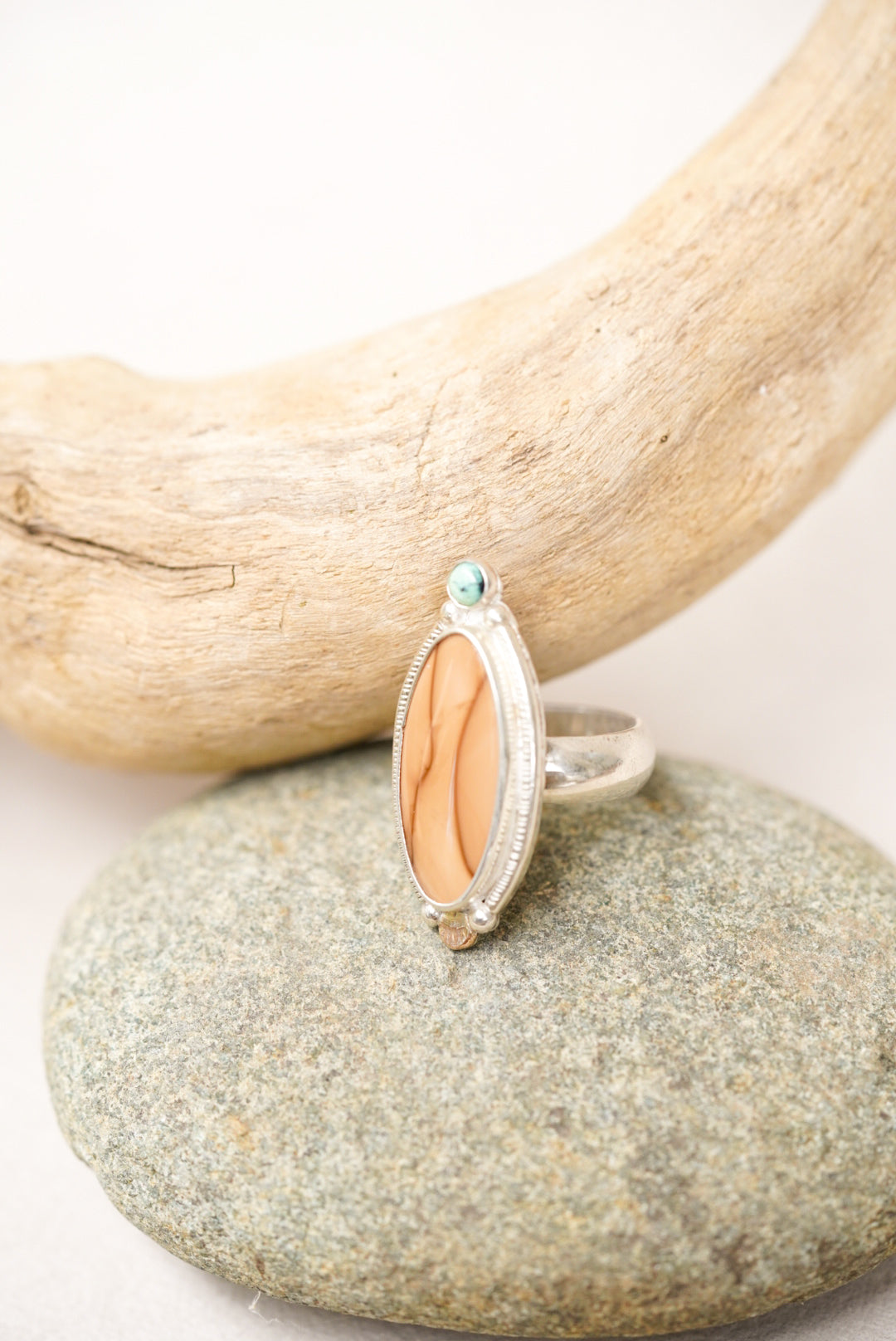 Bruneau Jasper + Variscite Ring - Size 6.5