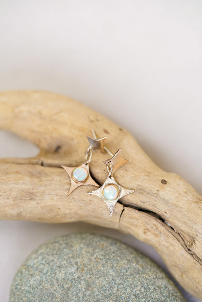 Starburst Opal Earrings