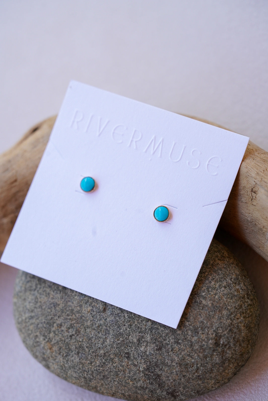 Aquamarine + Turquoise Post Earrings