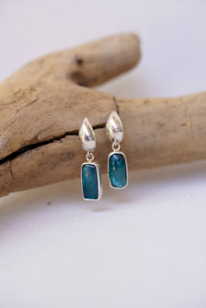 Kyanite Huggie Earrings
