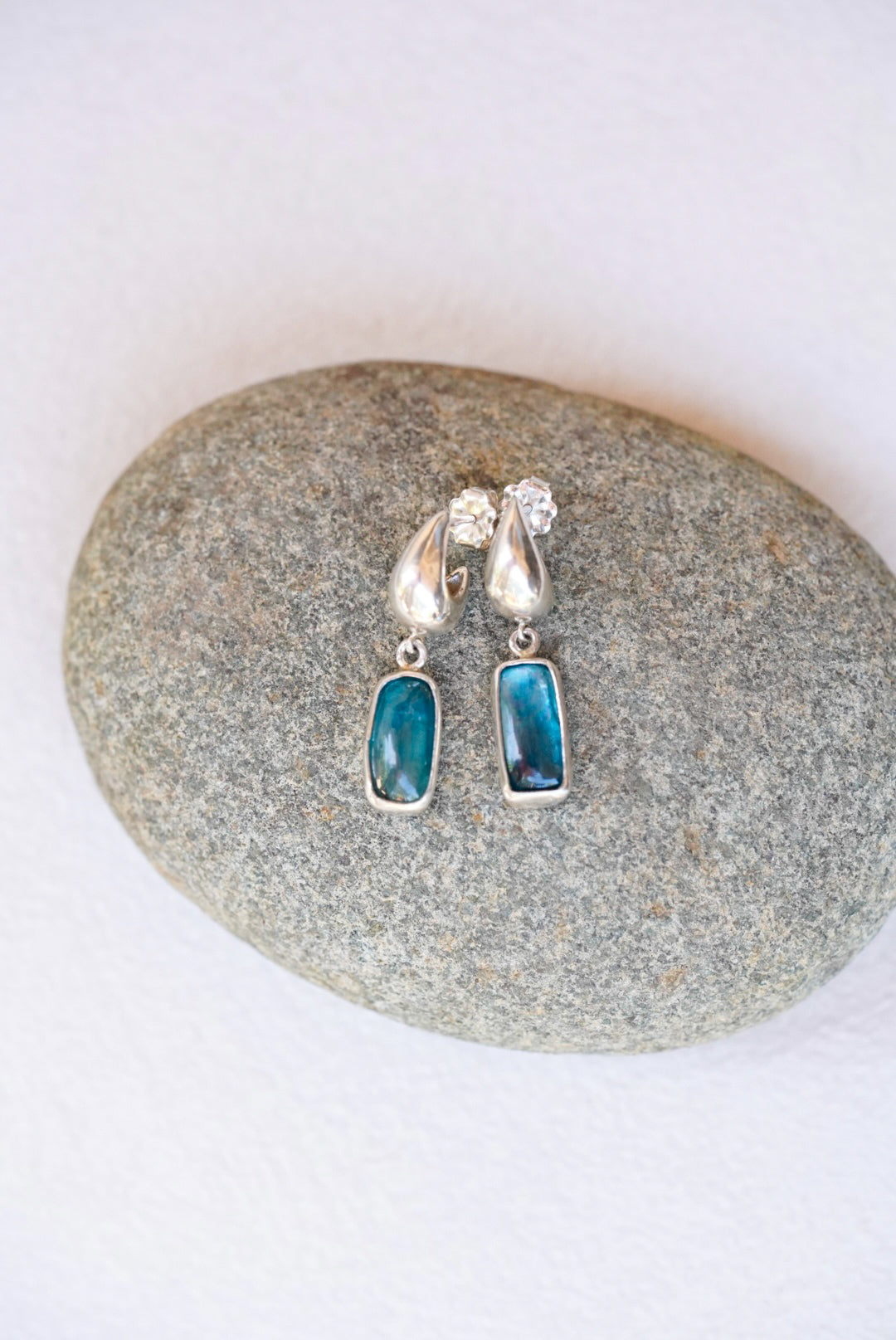Kyanite Huggie Earrings