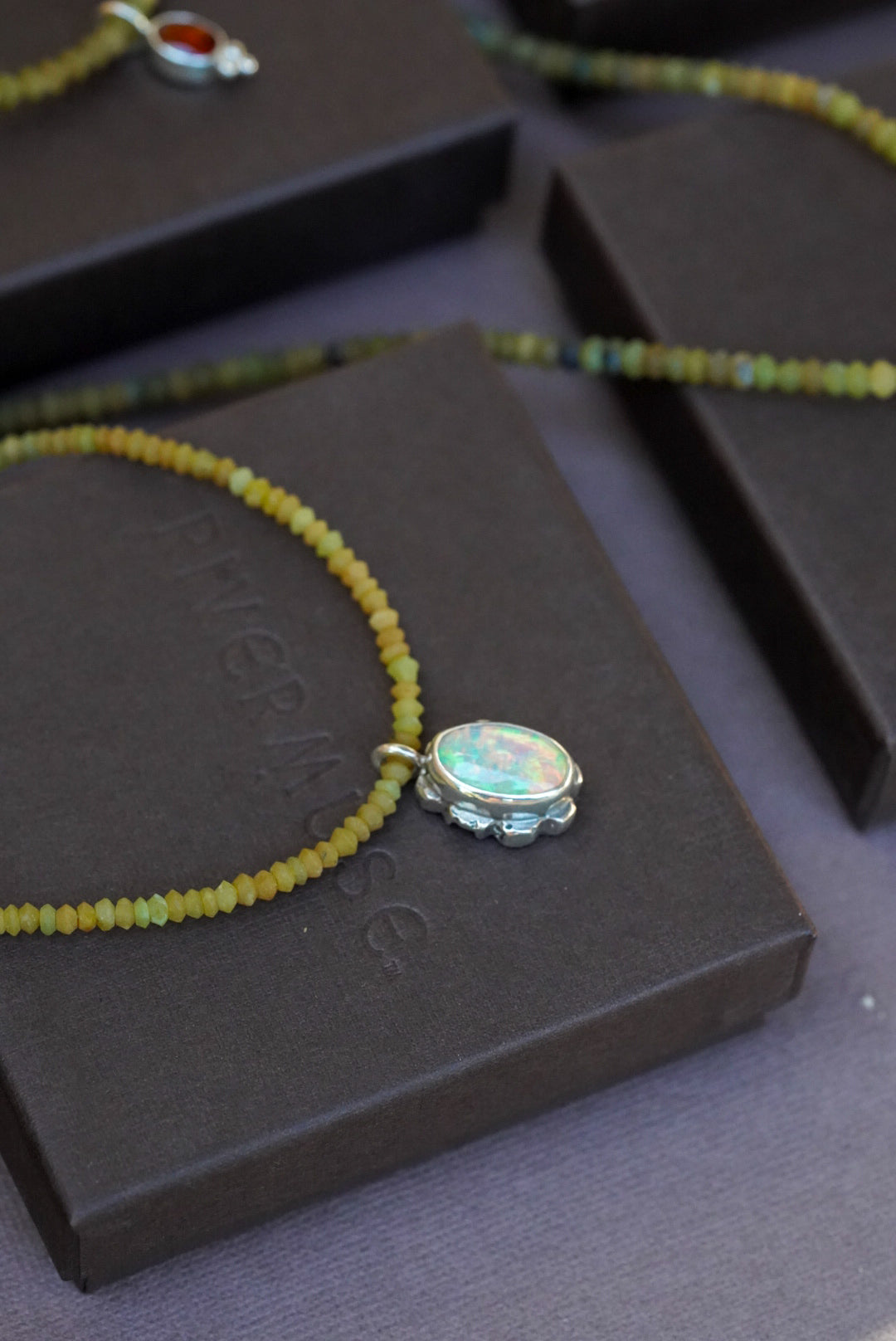 Riverbed Relic Ethiopian Opal + Jade Necklace