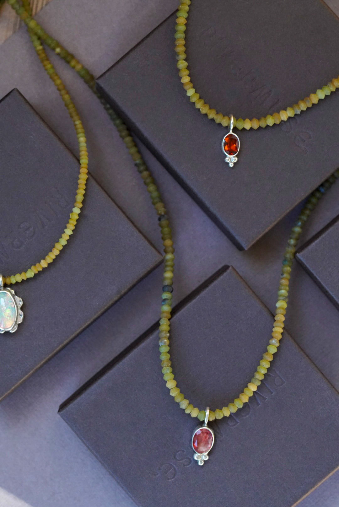 Citrine + Jade Necklace