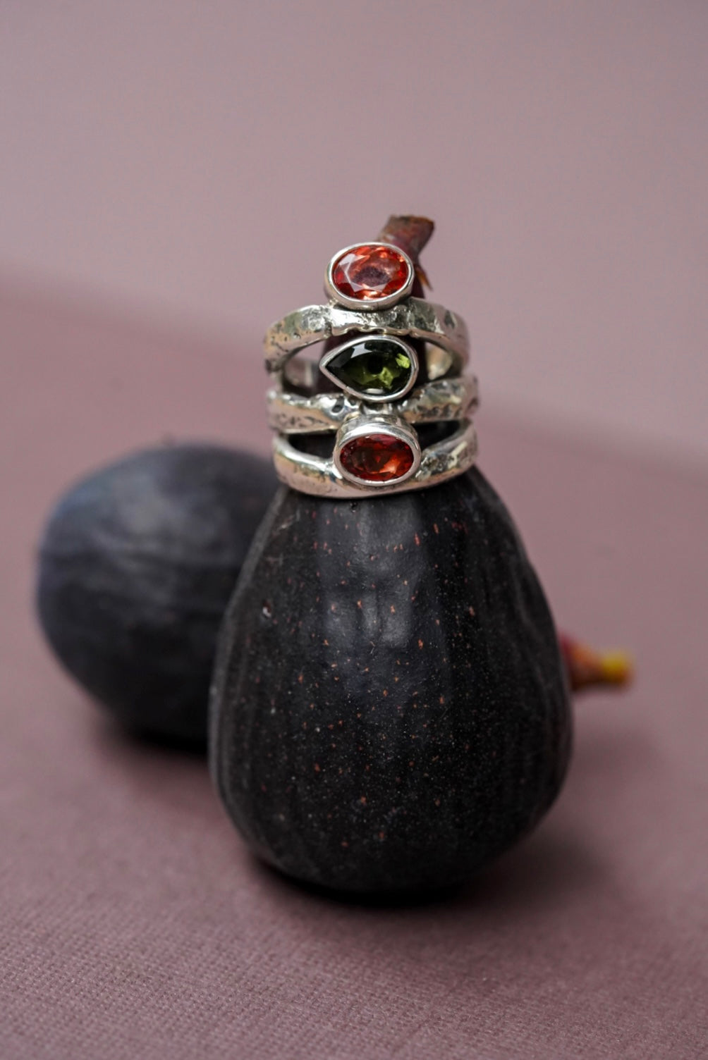 Riverbed Relic Ring/Moldavite - Size 7.5