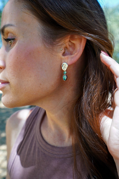 Nereid Tear Earrings + Kyanite