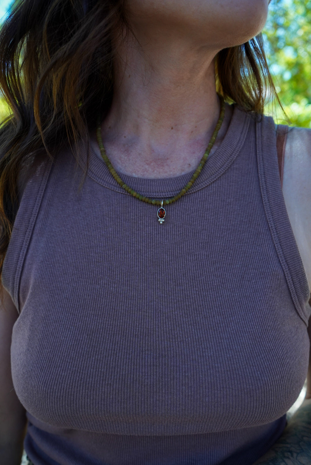 Citrine + Jade Necklace