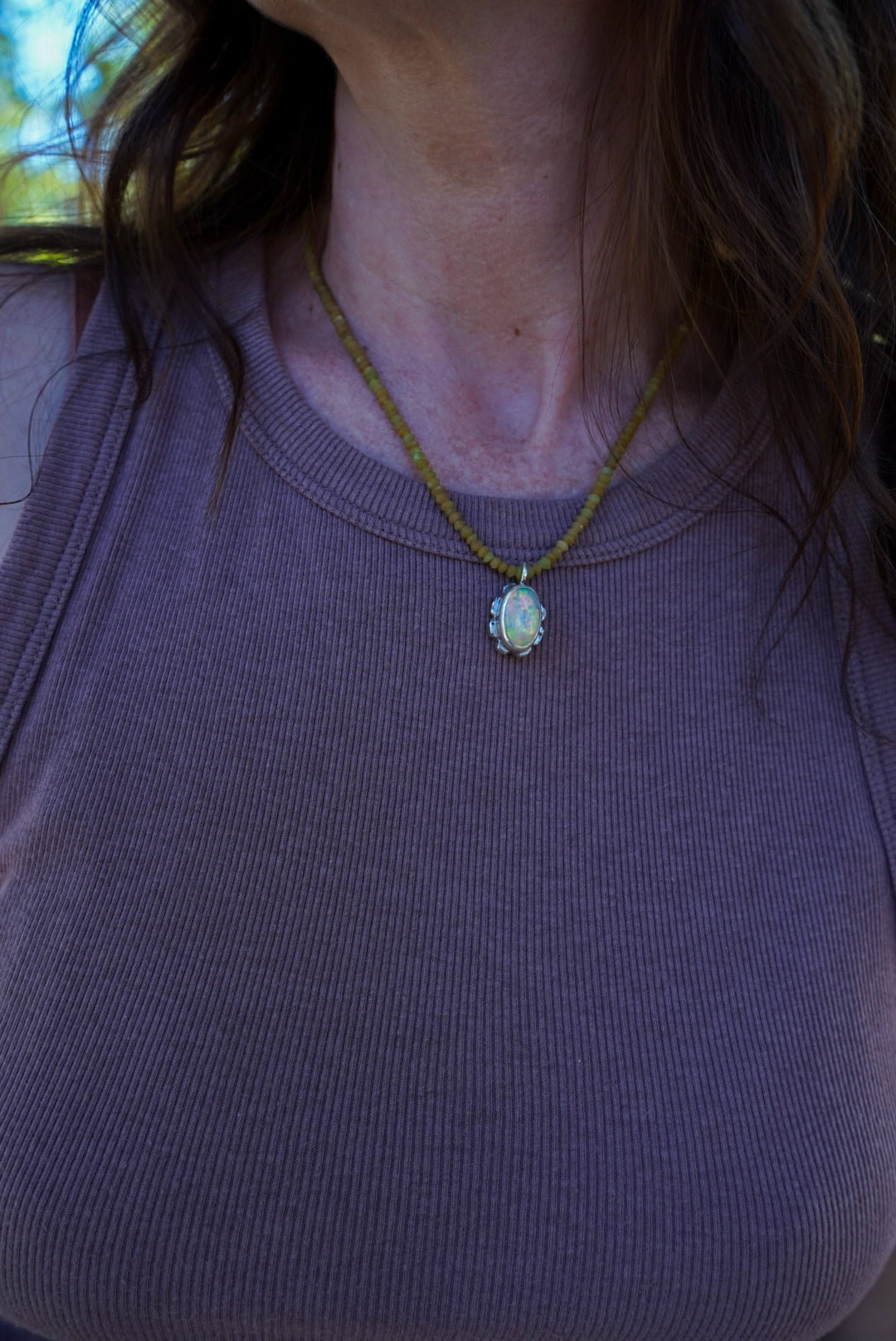 Riverbed Relic Ethiopian Opal + Jade Necklace