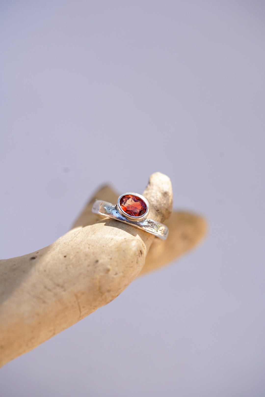 Riverbed Relic Ring/Sunstone - Size 7