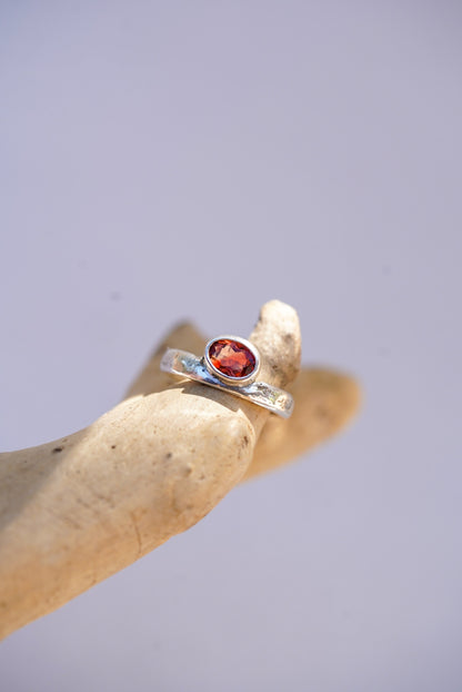 Riverbed Relic Ring/Sunstone - Size 7