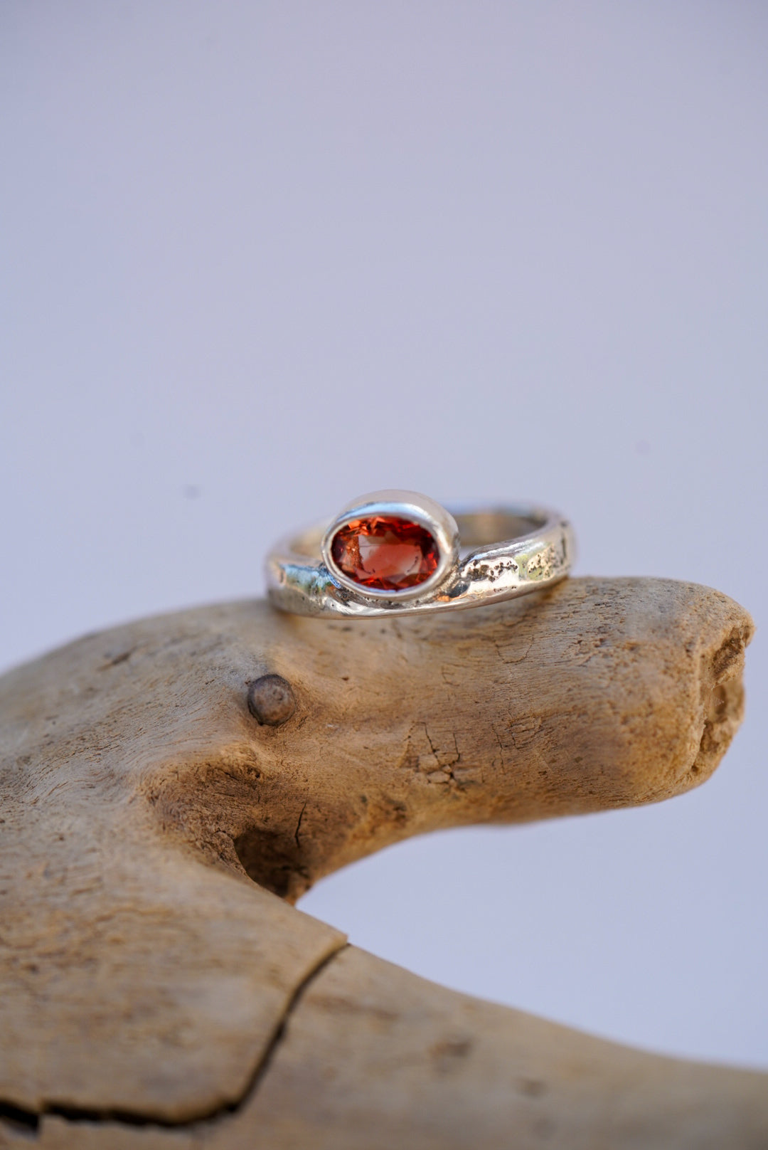 Riverbed Relic Ring/Sunstone - Size 7