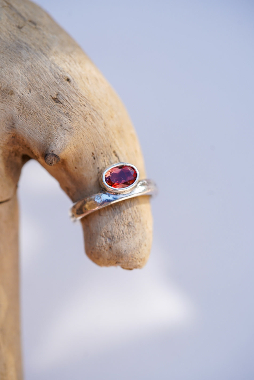 Riverbed Relic Ring/Sunstone - Size 7