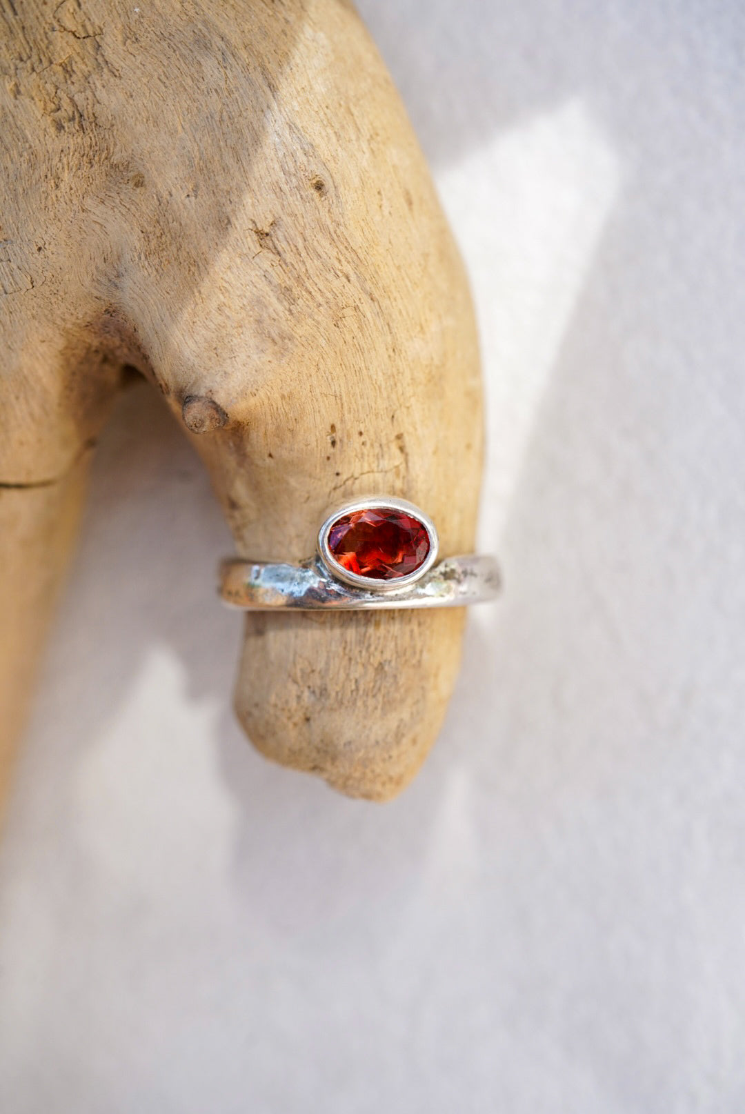 Riverbed Relic Ring/Sunstone - Size 7