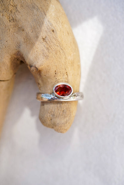 Riverbed Relic Ring/Sunstone - Size 7
