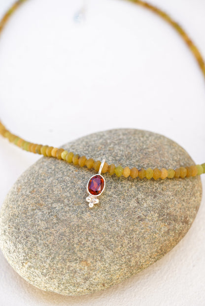 Citrine + Jade Necklace