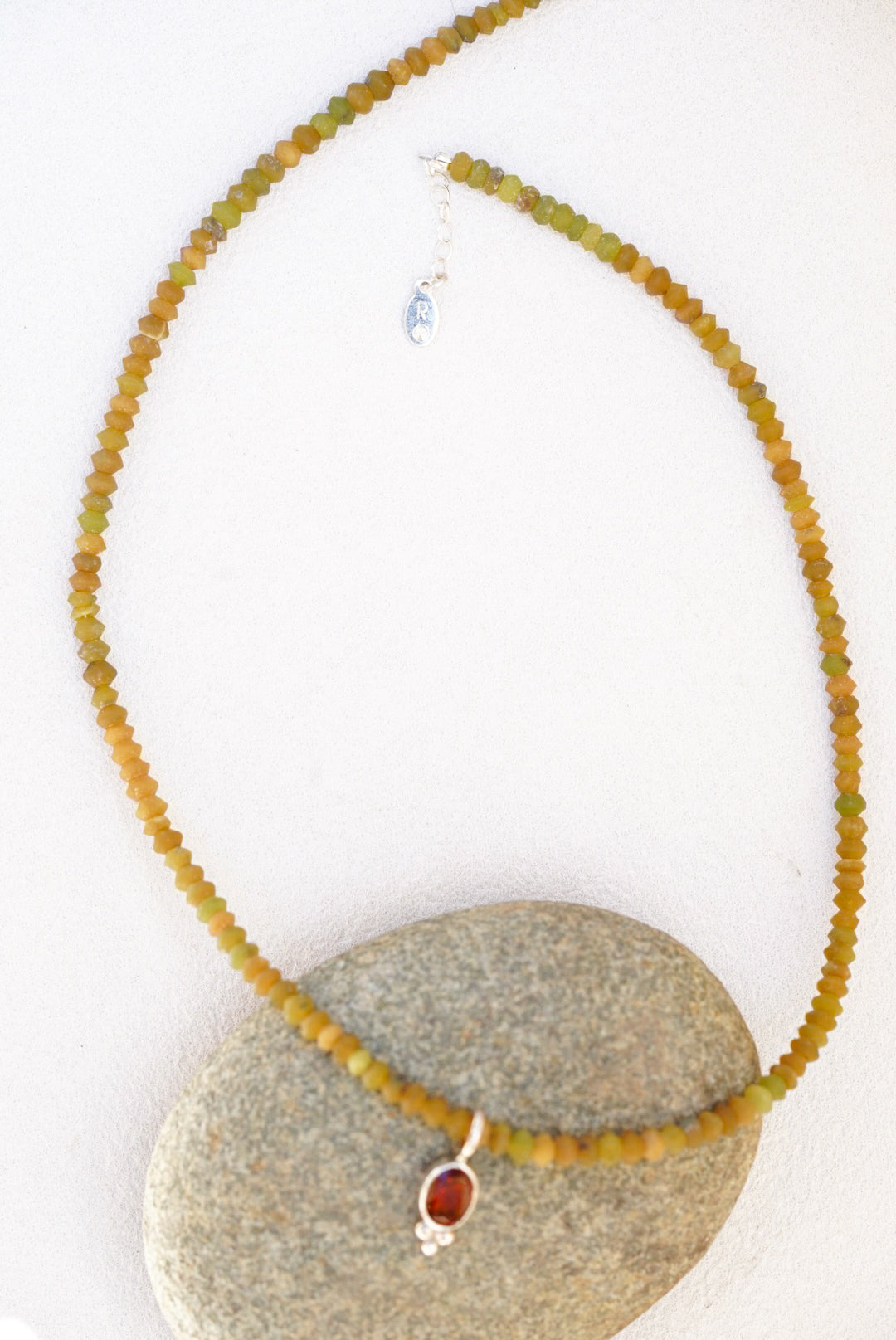 Citrine + Jade Necklace