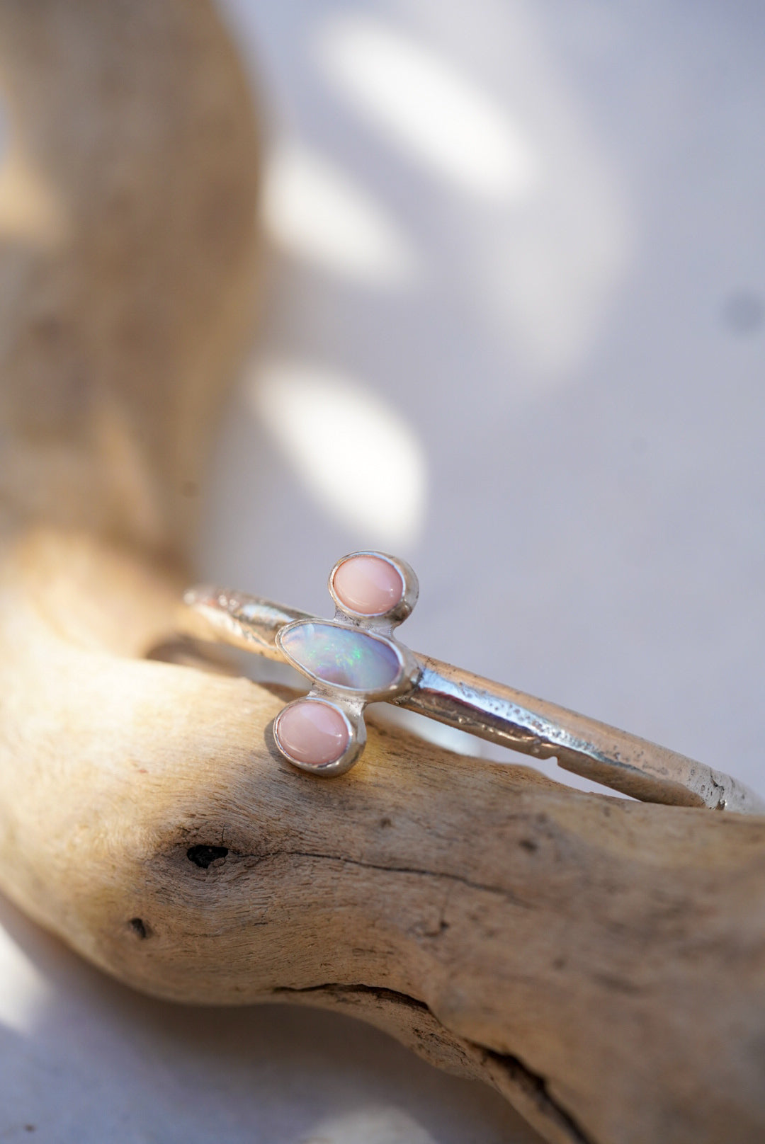 Angelskin Coral + Opal Relic Cuff