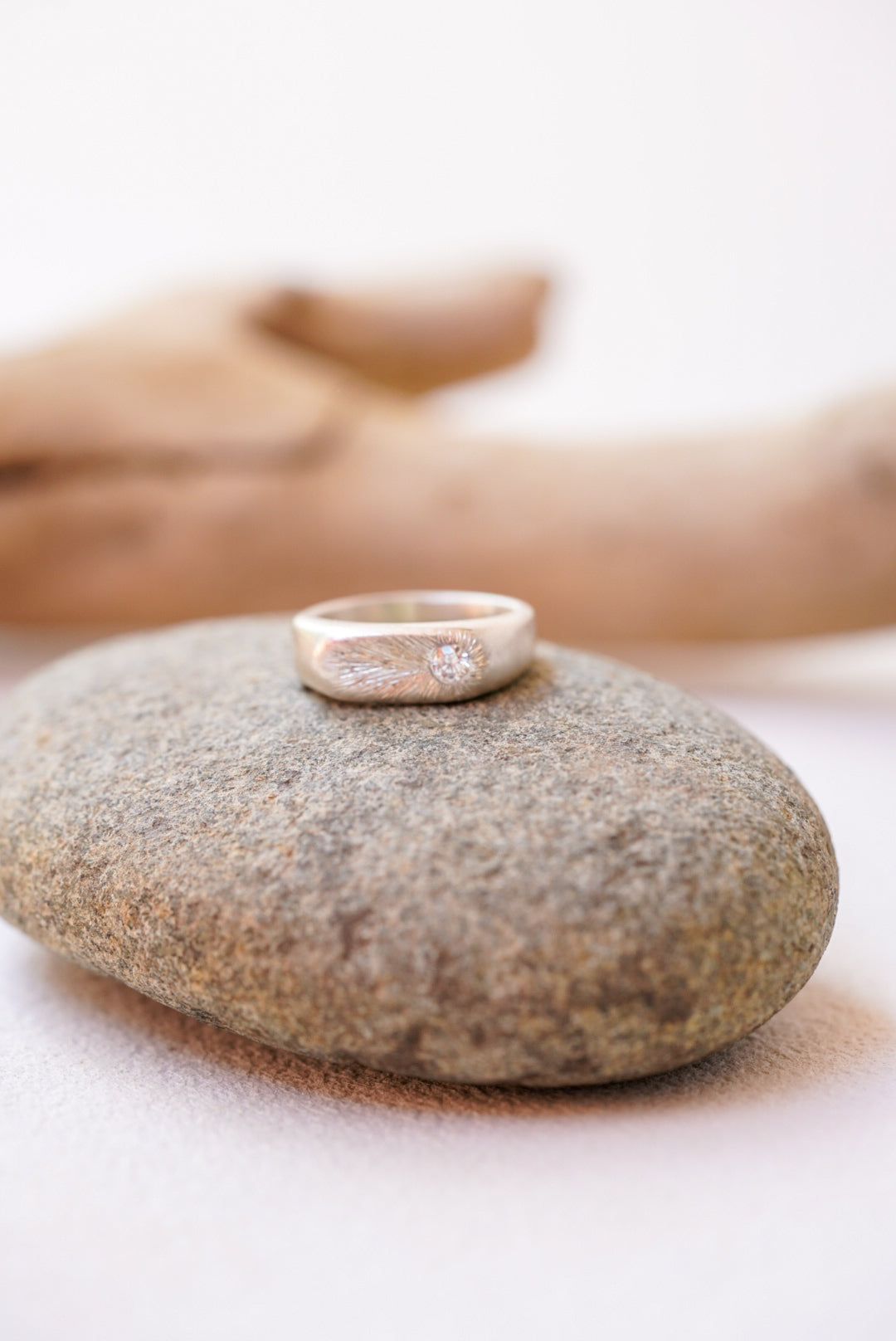 Engraved Diamond Ring- Size 6.25